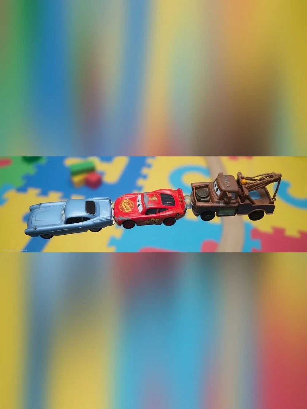 Disney Cars lightning mcqueen, mater, sally set of 3.